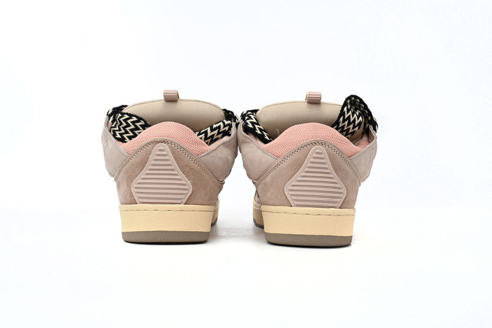 lanvin leather curb glitter pale pink black white