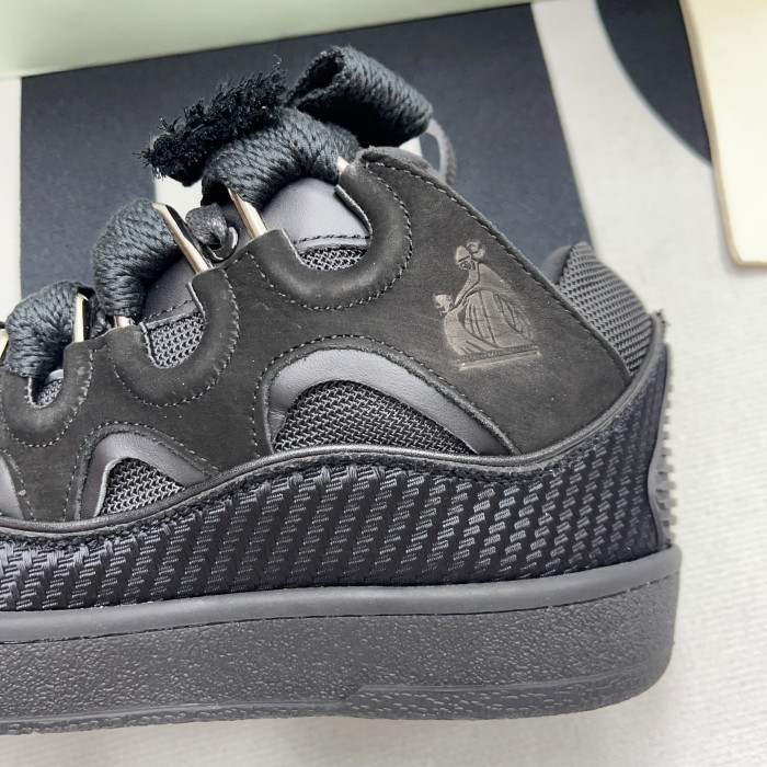 lanvin leather curb black
