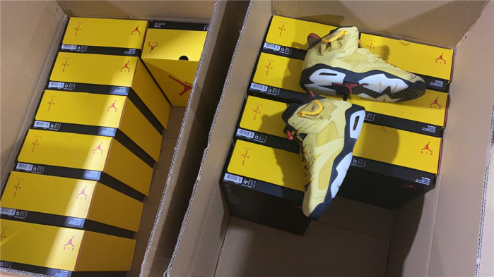 travis scott x air jordan 6 “yellow cactus jack” cn1084-300