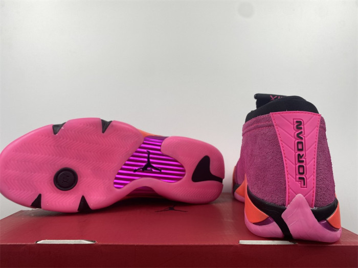 air jordan 14 low wmns “shocking pin dh4121-600