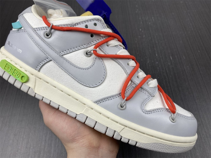 nike dunk low off-white lot 23 dm1602-126