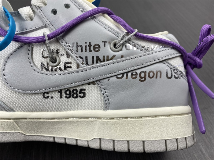 nike dunk low off-white lot 47 dm1602-125