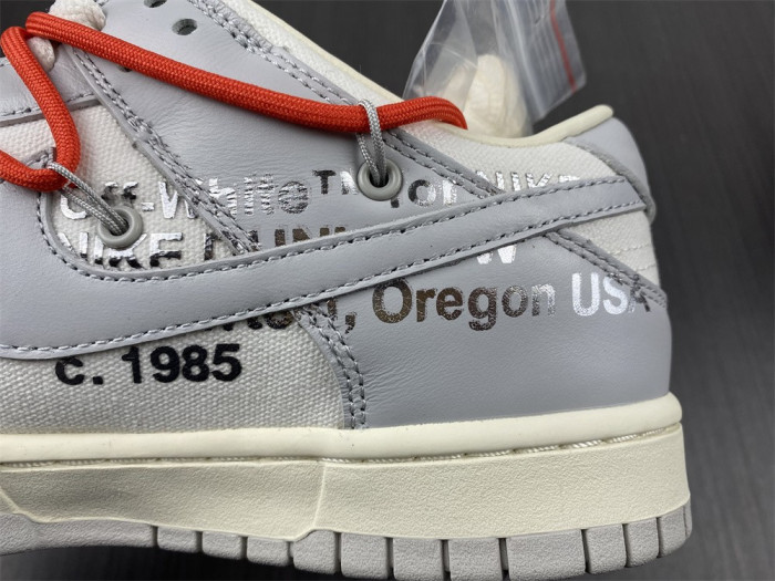 nike dunk low off-white lot 23 dm1602-126