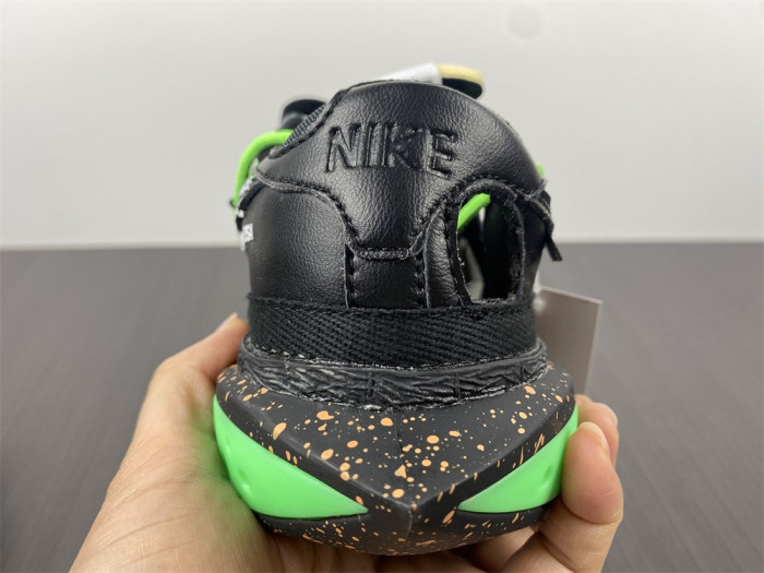 nike blazer low x off-white "black / green" dh7863-001