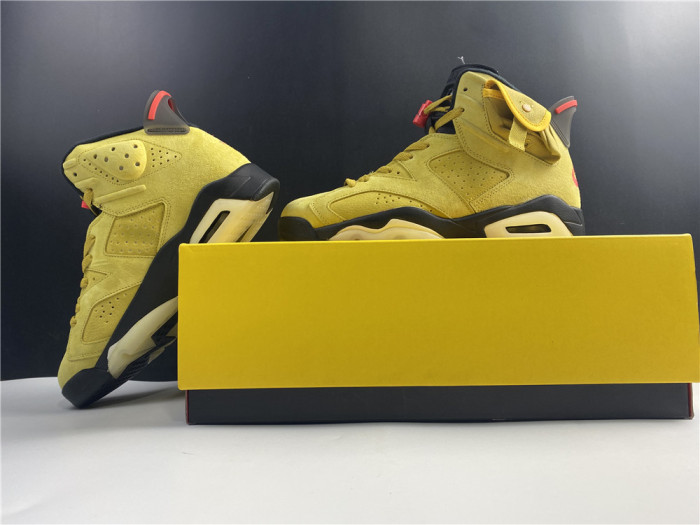 travis scott x air jordan 6 “yellow cactus jack” cn1084-300