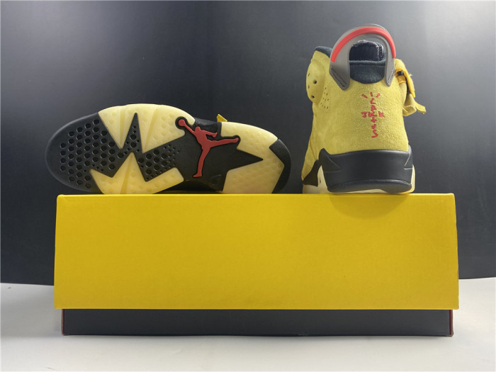 travis scott x air jordan 6 “yellow cactus jack” cn1084-300