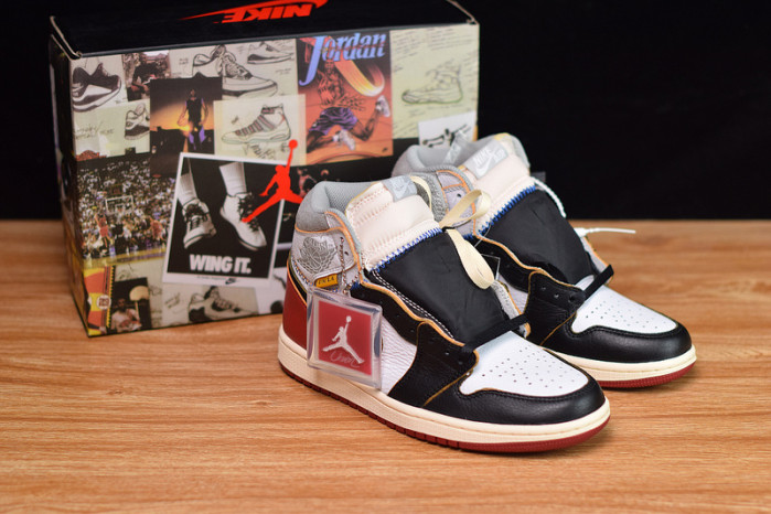 air jordan 1 retro hi “union - black toe” bv1300-106