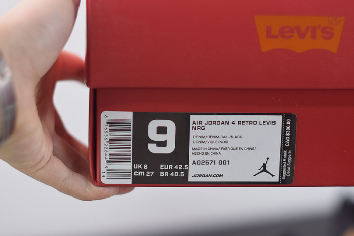 air jordan 4 retro black denim ao2571-001