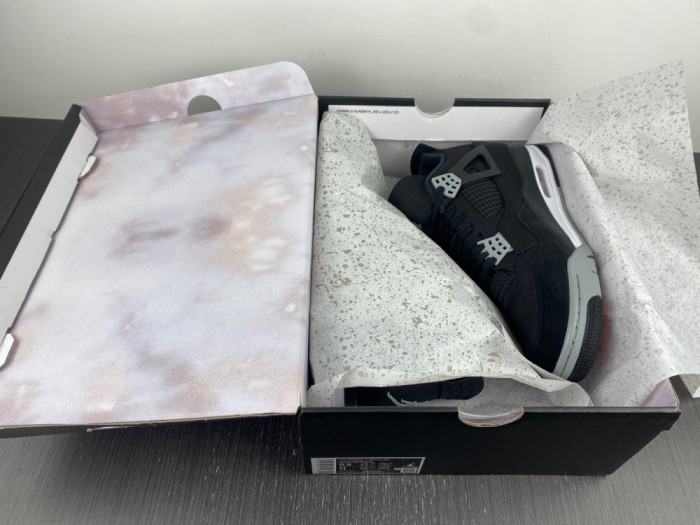 air jordan 4 retro “black canvas” dh7138-006