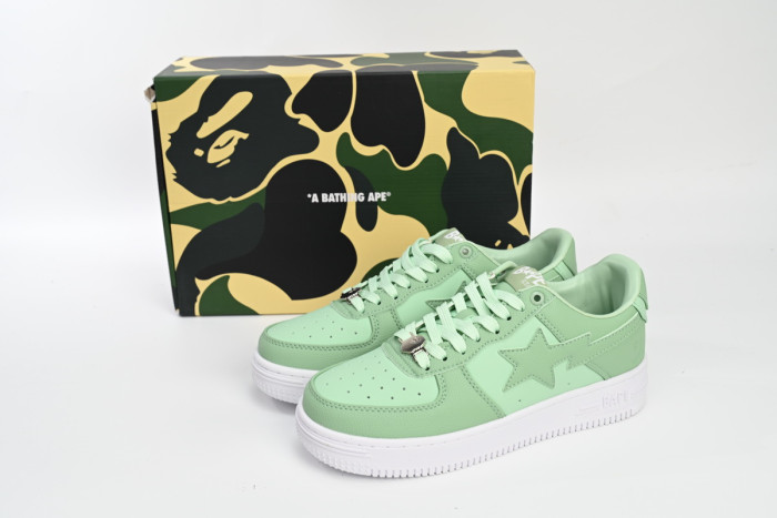 bape sta to low apple green