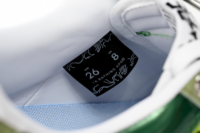 bape sta to low black green mirror surF**e