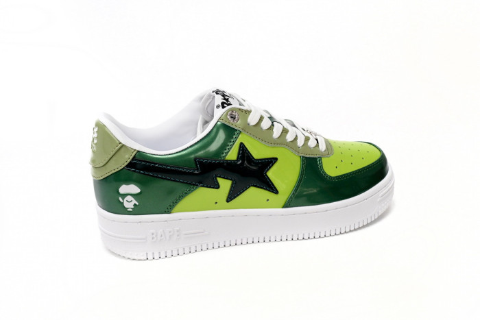 bape sta to low black green mirror surF**e
