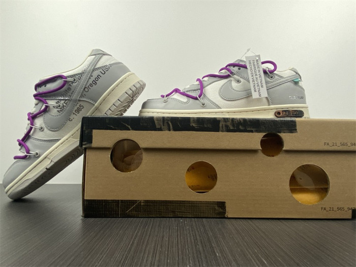 off-white x nike sb dunk low 28 of 50 ow dm1602-111