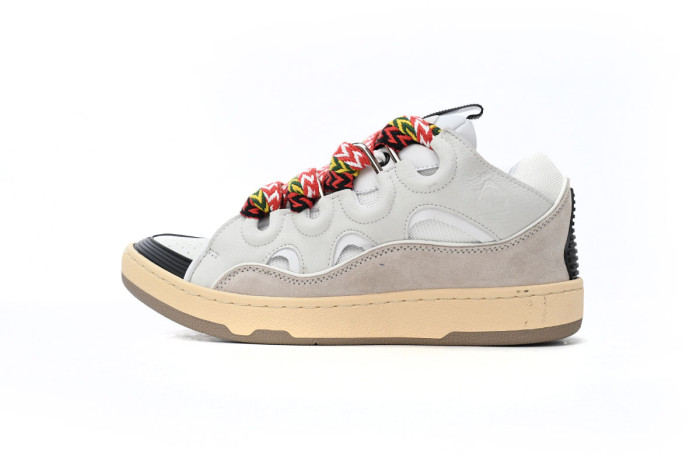lanvin leather curb white ivory