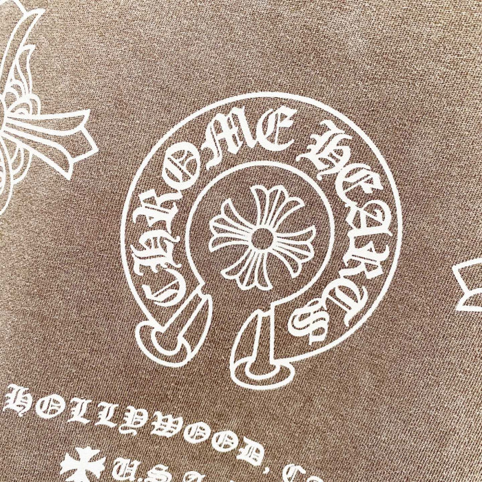 Chrome Hearts Short Sleeve Shirt The make old cross-shaped letters CP00110
