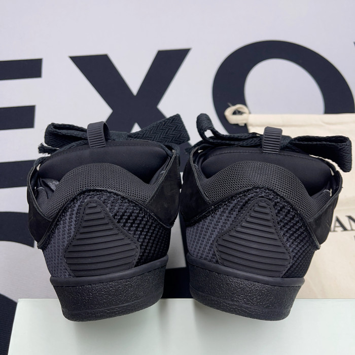 lanvin leather curb black