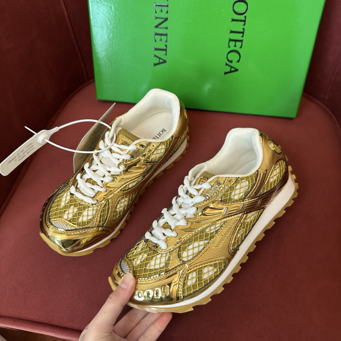 Bottega Veneta Orbit Runner Gold-White bv254811