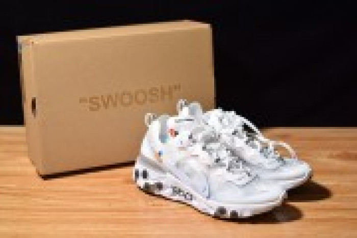 nike epic react flyknit white racer blue aq0068-100