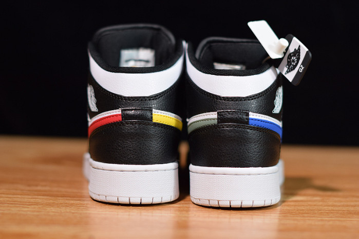 air jordan 1 mid bg “multi color swoosh” 554725-052