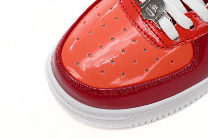 bape sta low white dark red mirror surF**e 001fwh201046