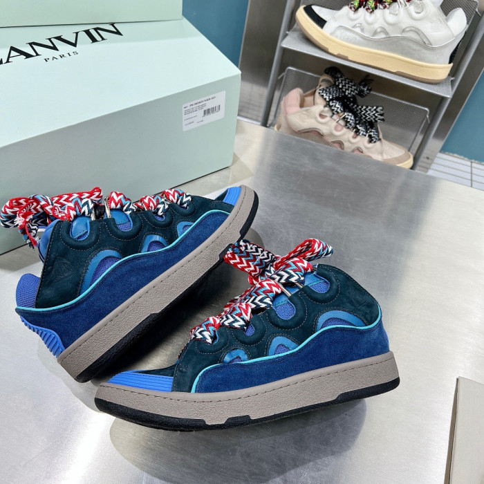 lanvin leather curb taurus blue p2220
