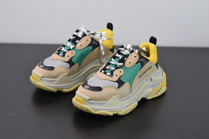 balcia triple s beige green yellow 483513 w06e3 7070