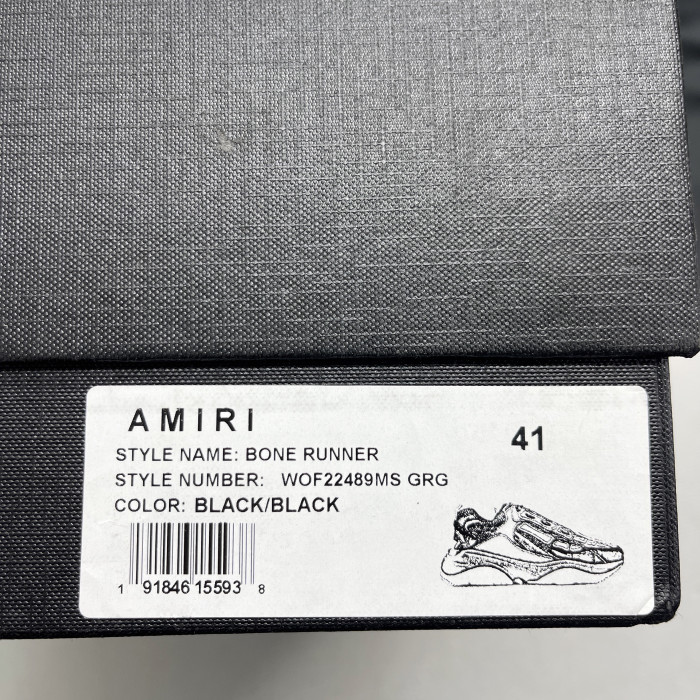 AMIRI Bone Runner Skel Top Low Sneaker
