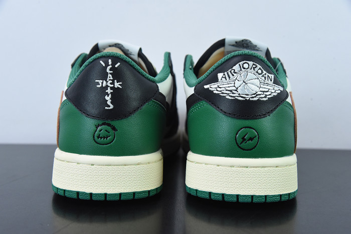 air jordan 1 x travis scott low green black white dm7866- 128