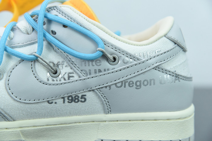off-white x nike sb dunk low “02 of 50” ow dm1602-115