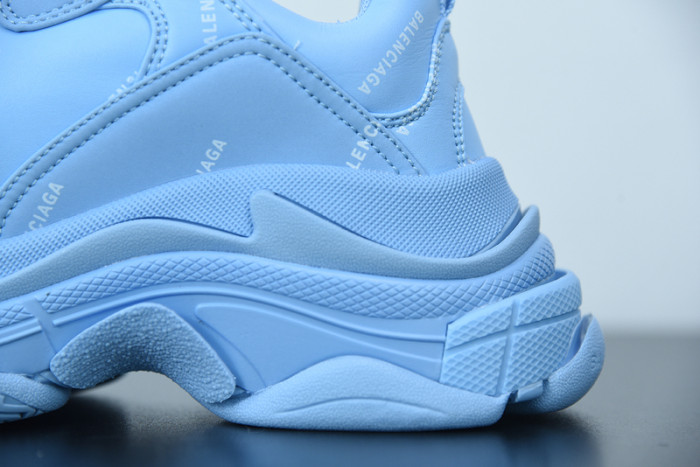 balcia triple s sneaker all over logo blue