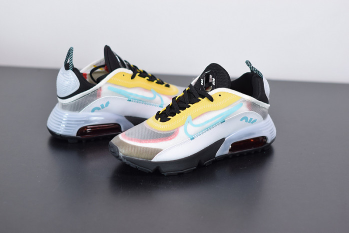 nike air max 2090 white speed yellow bleached aqua ct1091-100