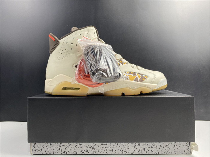 air jordan 6 retro quai54 sail brown cz4152-100