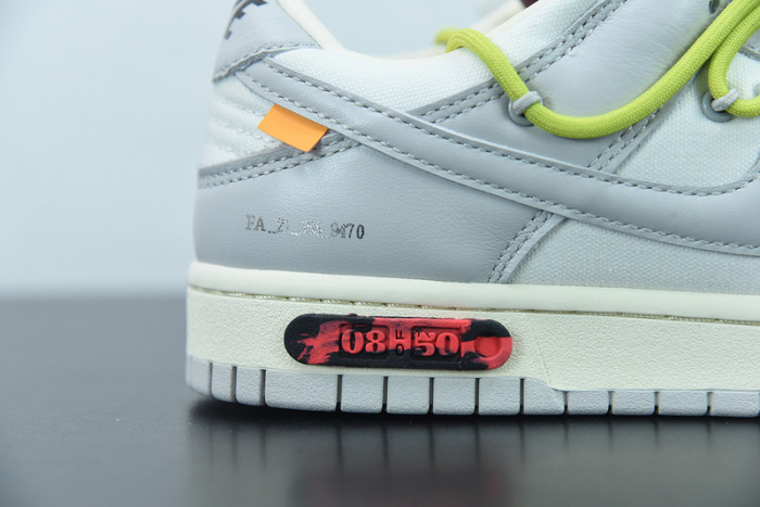 off-white x nike sb dunk low “08 of 50” ow dm1602-106