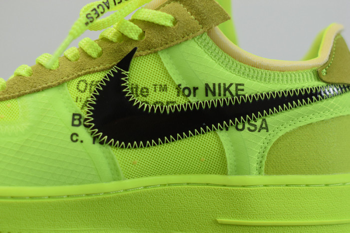 nike air force 1 low off-white volt ao4606-700