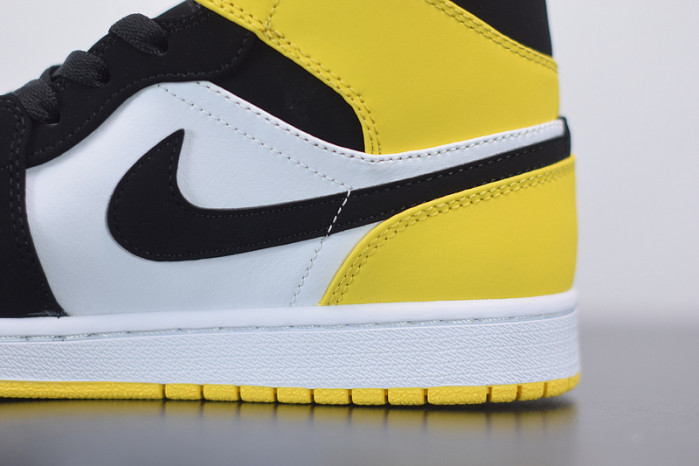 air jordan 1 mid yellow toe black 852542-071