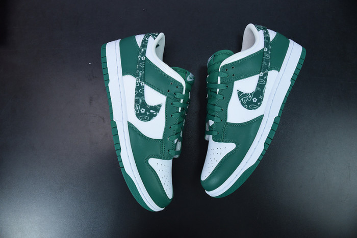 nike dunk low essential paisley pack green dh4401-102