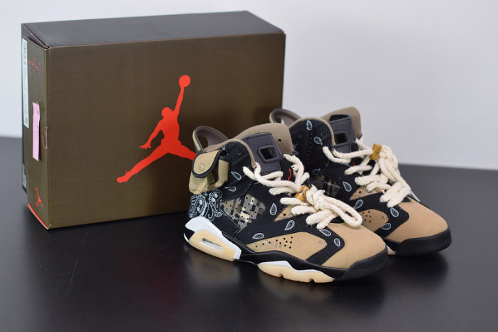 travis scott x air jordan 6 "paisley print" ct5058-001