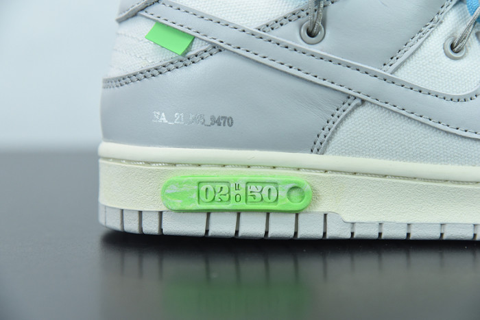 off-white x nike sb dunk low “02 of 50” ow dm1602-115