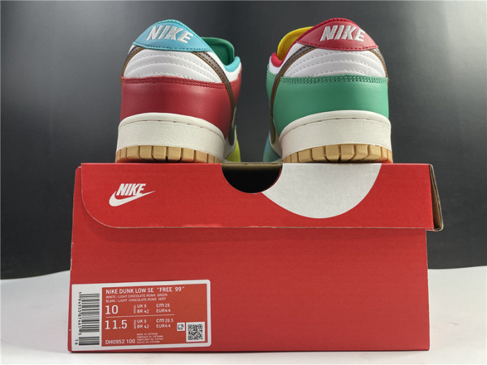 nike dunk low “free 99” dh0952-100