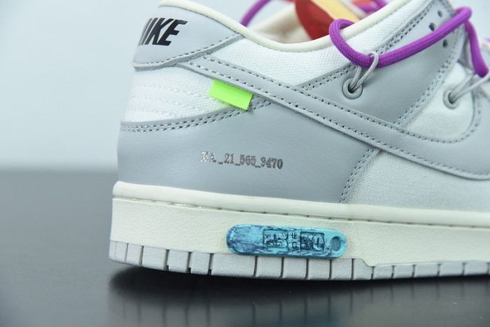 off-white x nike sb dunk low “45 of 50” ow dm1602-101