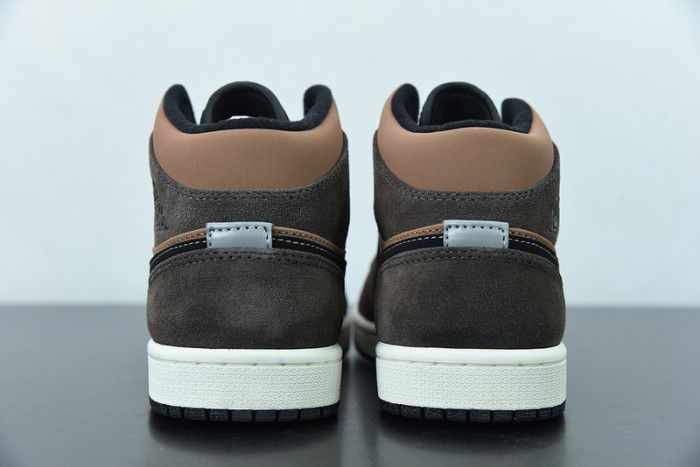 air jordan 1 mid se dark chocolate dc7294-200