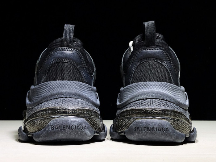 balcia triple s clear sole double black 541624 w09o1 1000