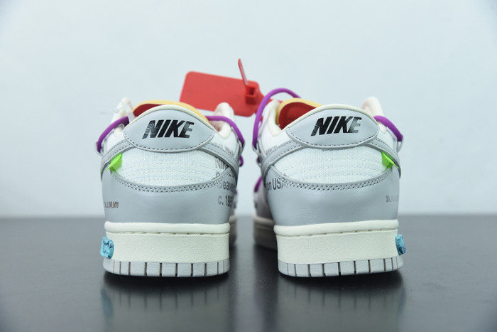 off-white x nike sb dunk low “45 of 50” ow dm1602-101
