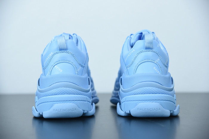 balcia triple s sneaker all over logo blue