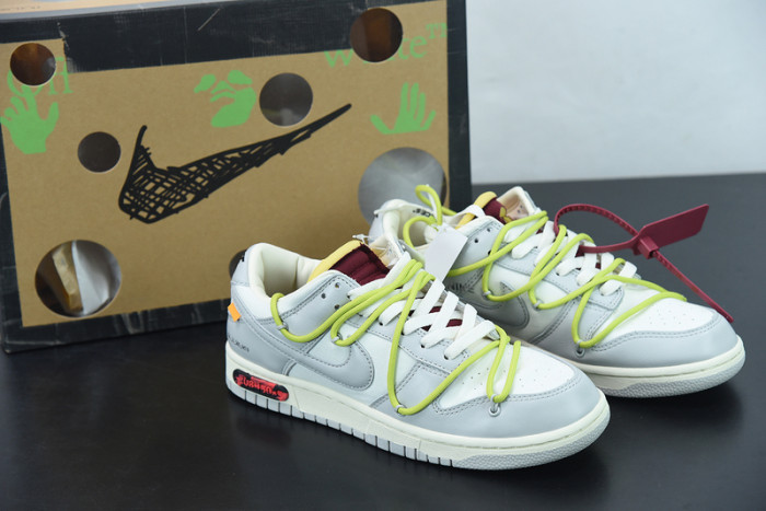 off-white x nike sb dunk low “08 of 50” ow dm1602-106