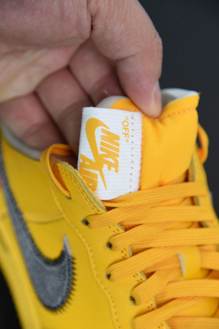 off-white x nike air force 1 low “university gold” dd1876-700