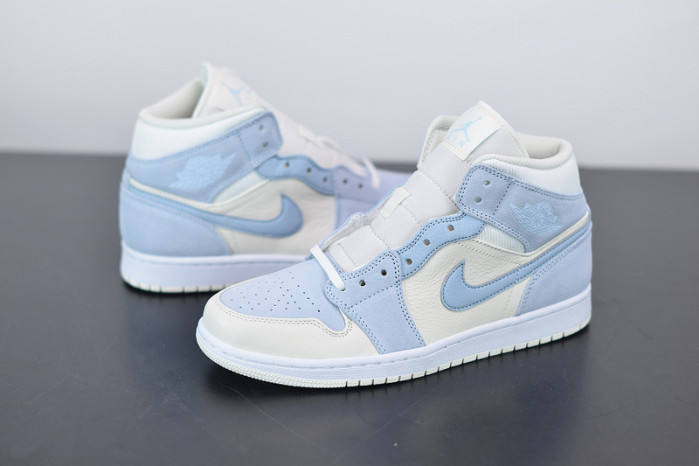 air jordan 1 mid mixed textures blue da4666-100