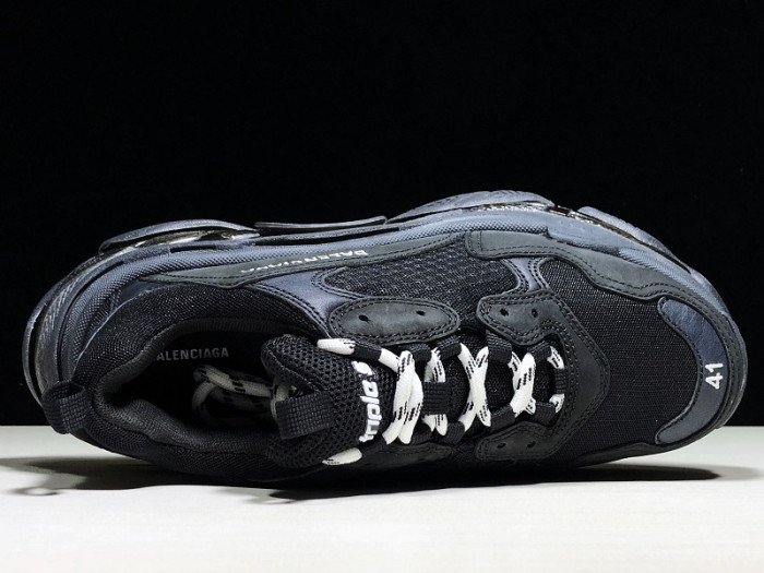 balcia triple s clear sole double black 541624 w09o1 1000