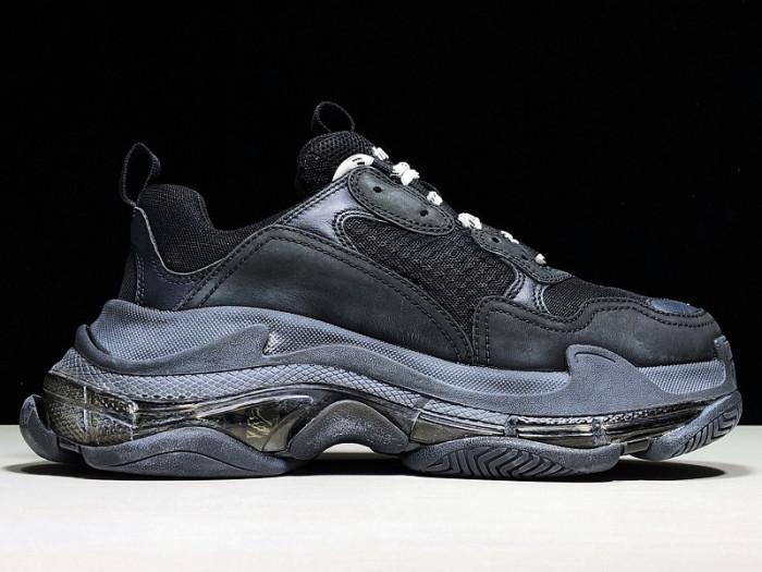 balcia triple s clear sole double black 541624 w09o1 1000