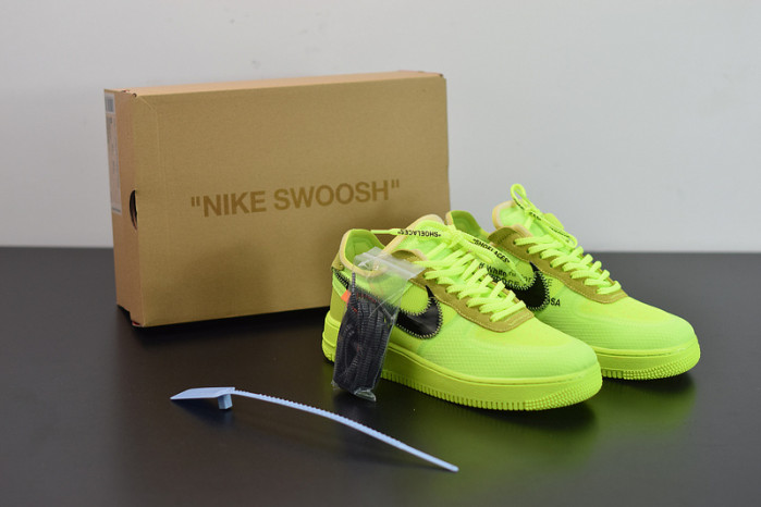 nike air force 1 low off-white volt ao4606-700